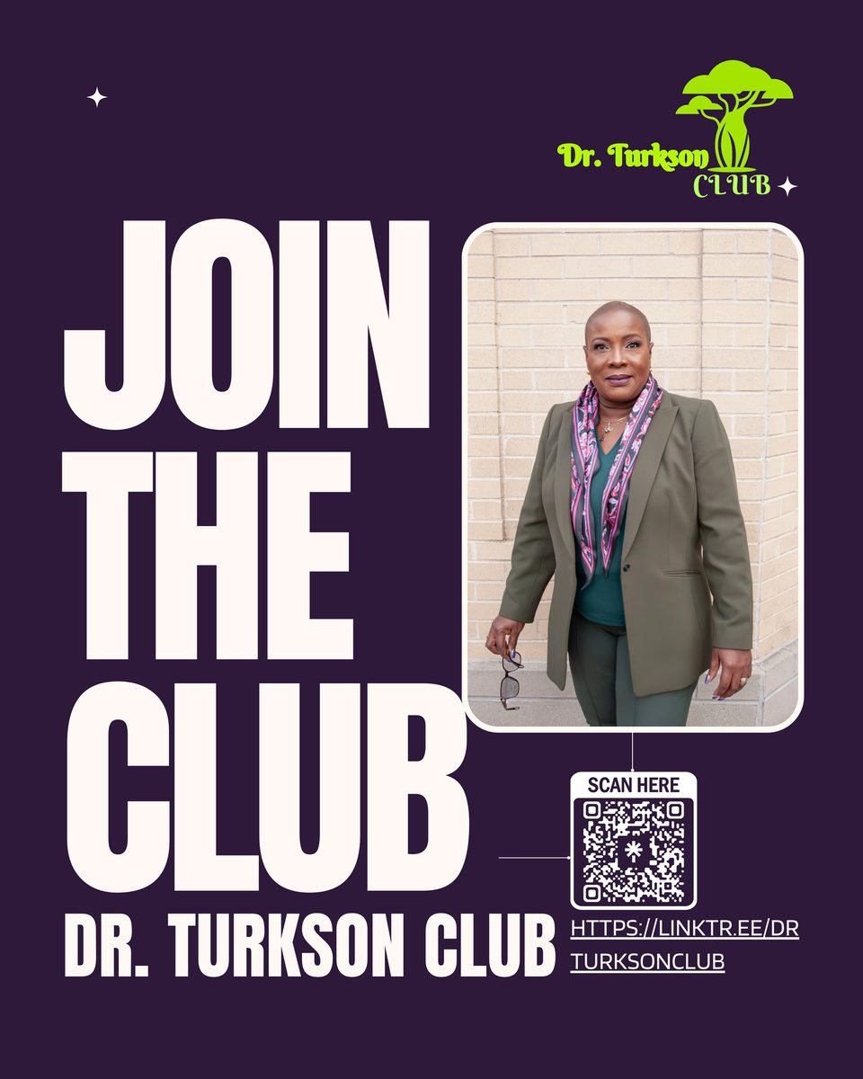 Inspirational quote card from Dr. Turkson's Prep Talk series
